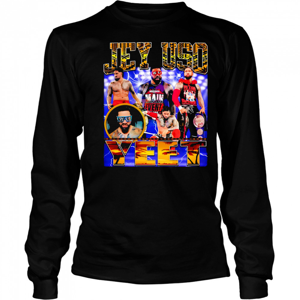 Jey Uso Yeet Wrestler Sublimation graphic shirt Long Sleeved