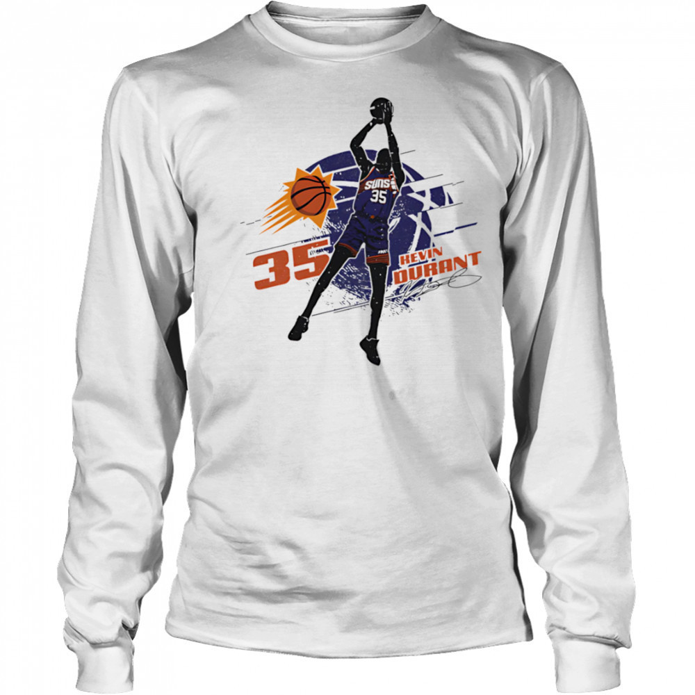 Kevin Durant Phoenix Suns Silhouette shirt Long Sleeved