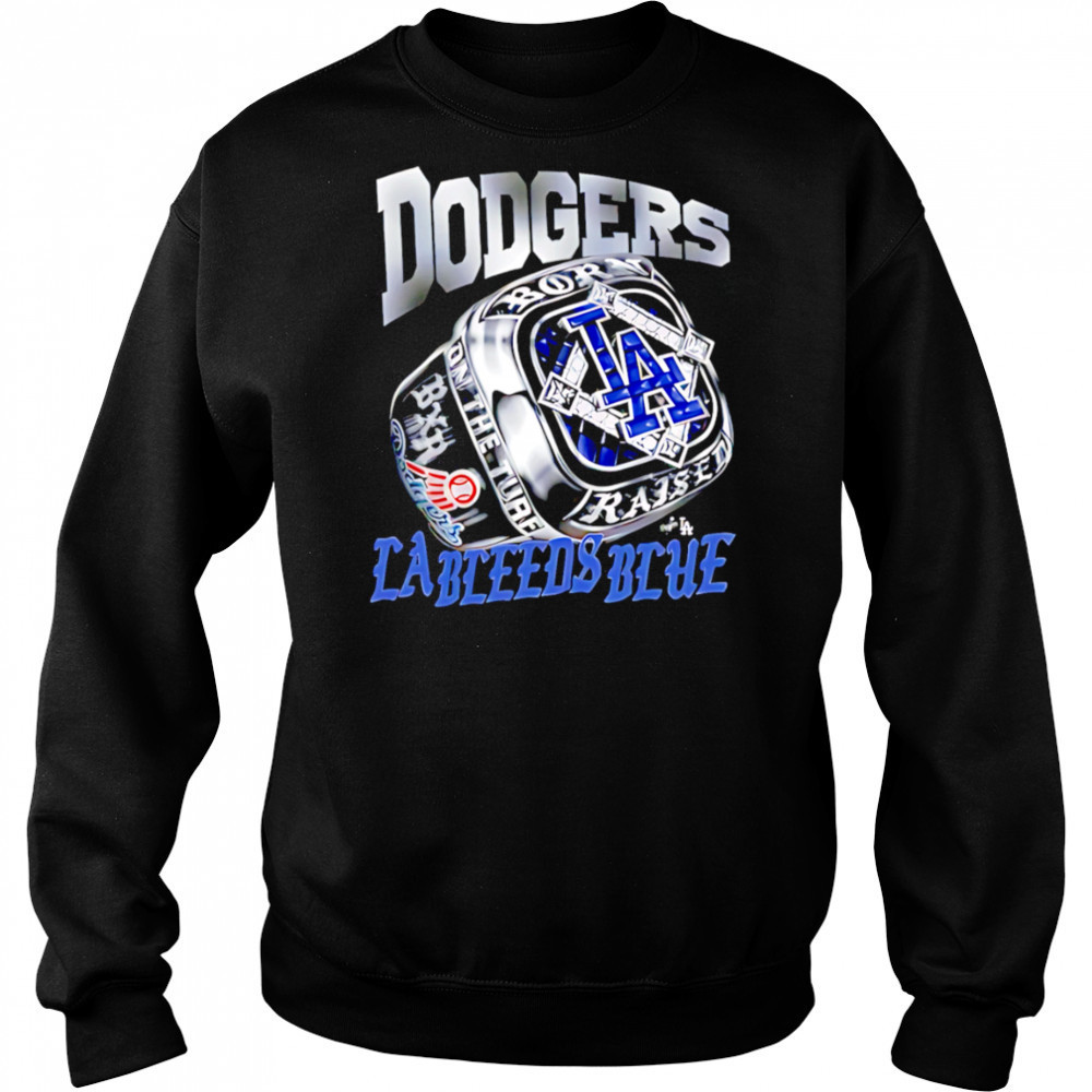 Los Angeles Dodgers Rings LA Bleeds Blue shirt Hoodie