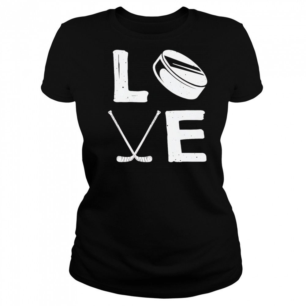 Love hockey retro shirt Women's T-shirt