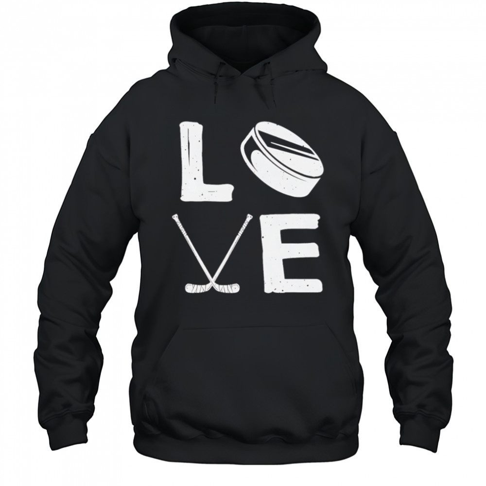 Love hockey retro shirt Hoodie