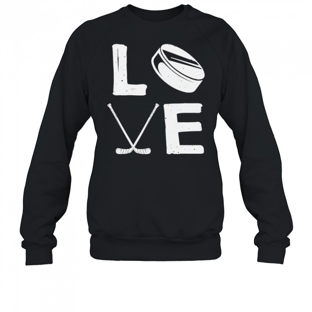 Love hockey retro shirt Sweatshirt