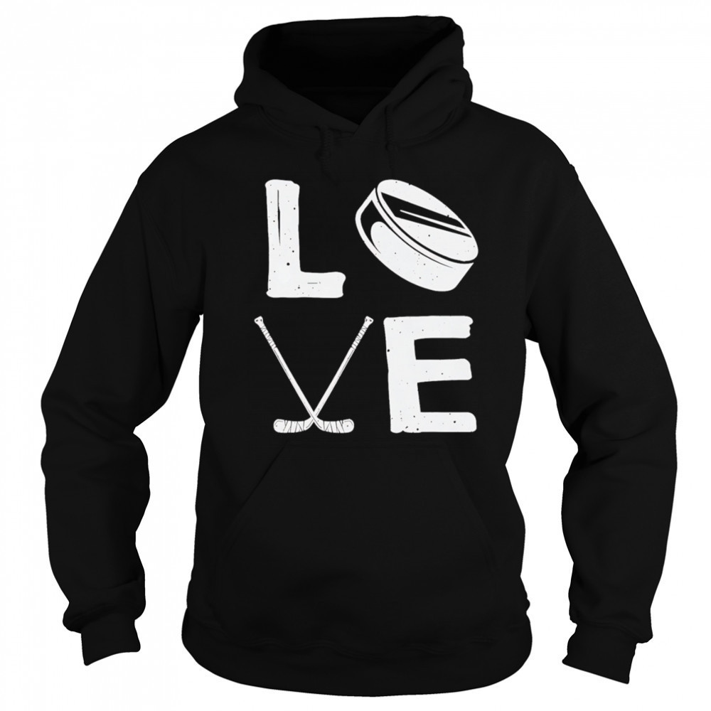Love hockey retro shirt Sweatshirt