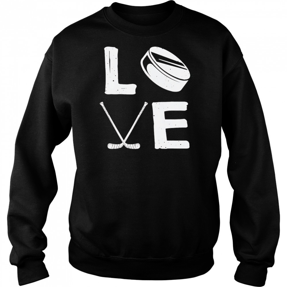 Love hockey retro shirt Hoodie