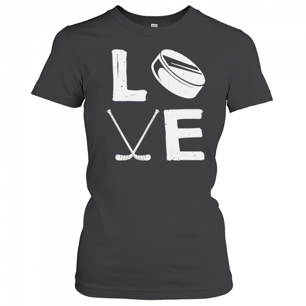 Love hockey retro shirt Women's T-shirt