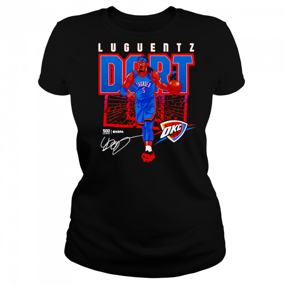 Luguentz Dort Oklahoma City Thunder Shattered shirt Women's T-shirt