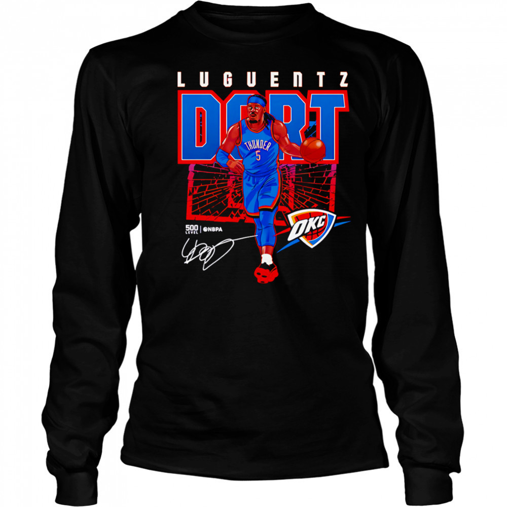Luguentz Dort Oklahoma City Thunder Shattered shirt Long Sleeved