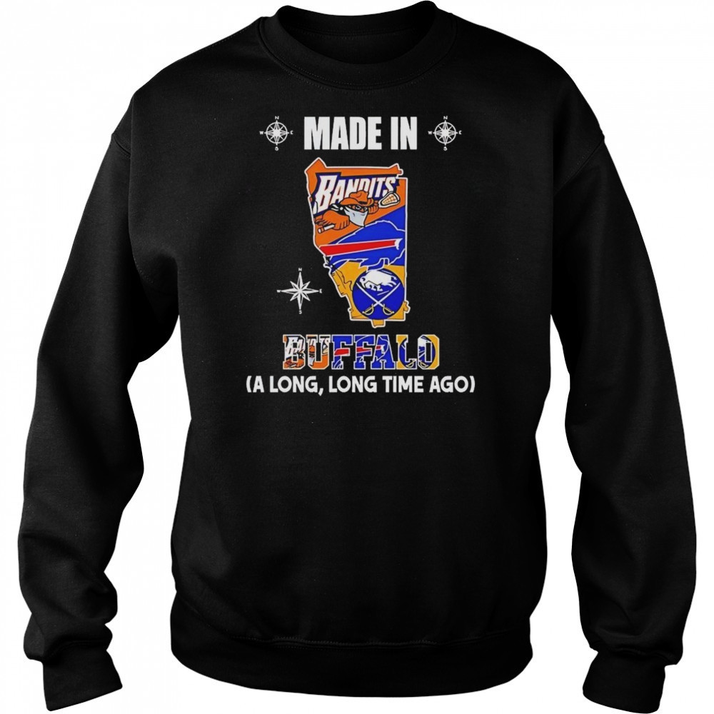 Made In Buffalo A Long And Long Time Ago Logos In Map 2025 Shirt Hoodie
