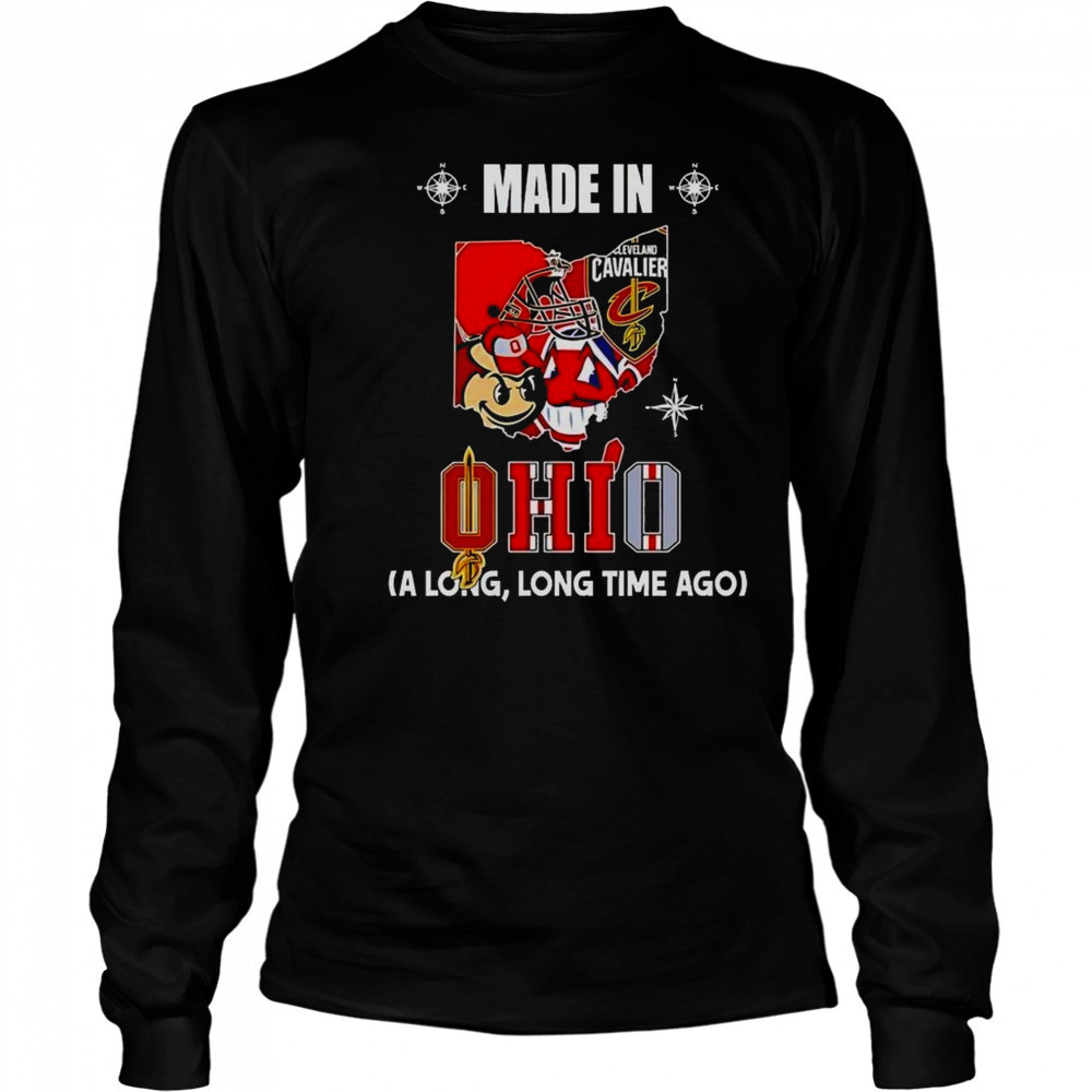 Made In Ohio A Long And Long Time Ago Logos In Map 2025 Shirt Long Sleeved