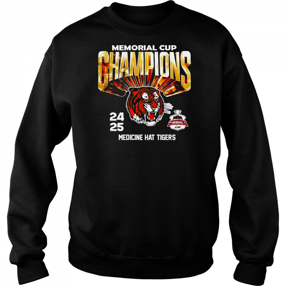 Memorial Cup Champions 2024 2025 Medicine Hat Tigers Shirt Hoodie