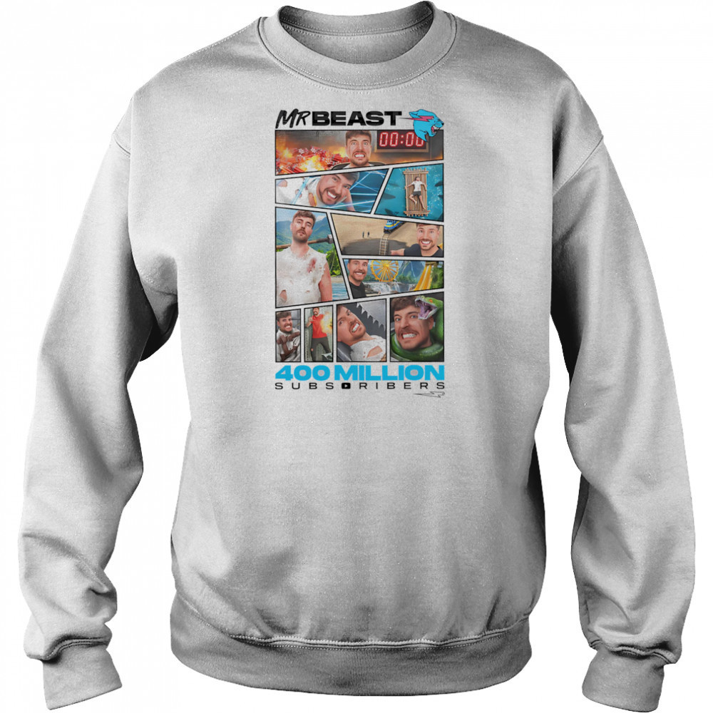 Mr Beast 400 Million Subscribers shirt Hoodie