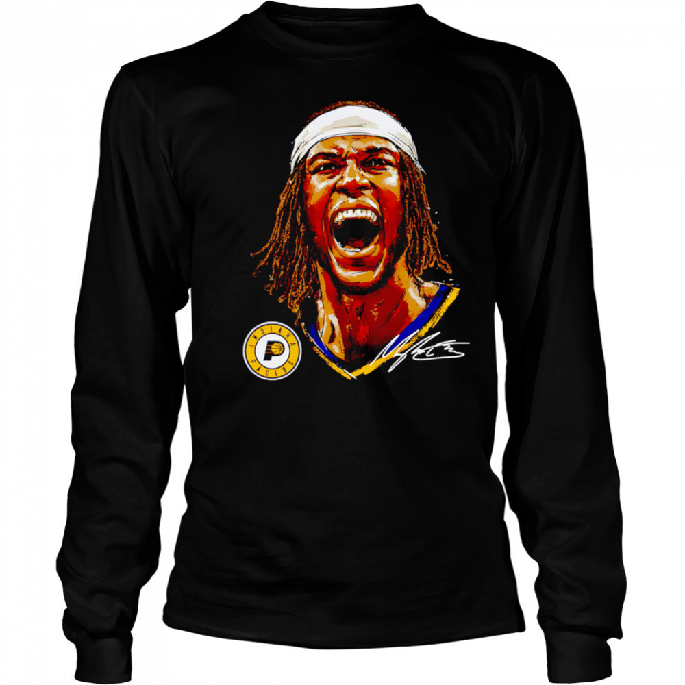 Myles Turner Indiana Pacers Portrait shirt Long Sleeved