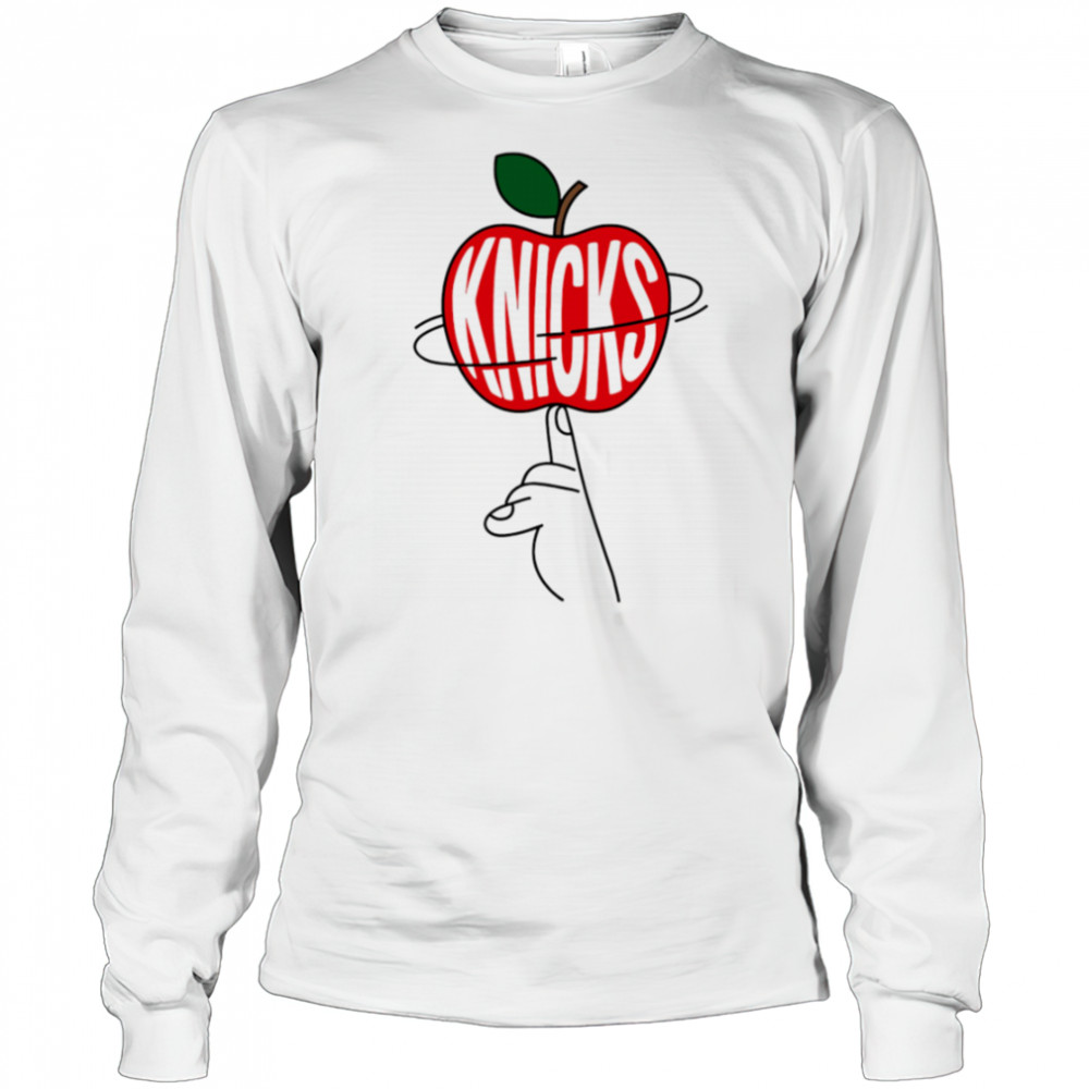 New York Knicks apple shirt Long Sleeved