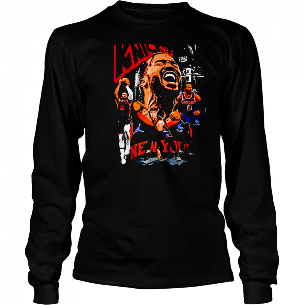 New York Knicks Brunson On Shaka Heavyweight Garment Dyed shirt Long Sleeved