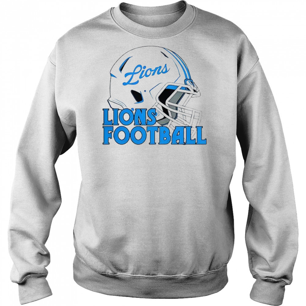 NFL Detroit Lions Football Helmet T-Shirt Hoodie