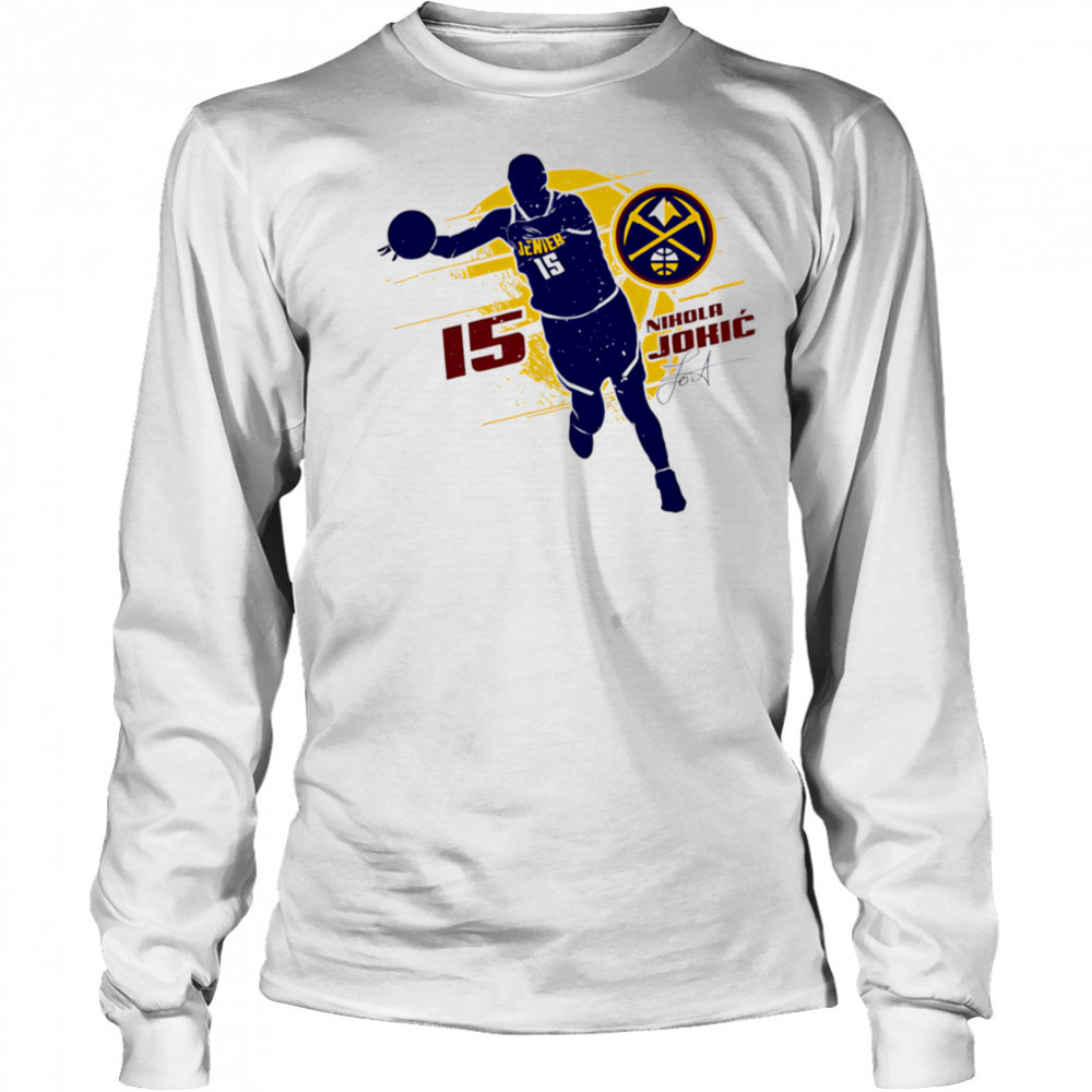 Nikola Jokic Denver Nuggets Silhouette shirt Long Sleeved