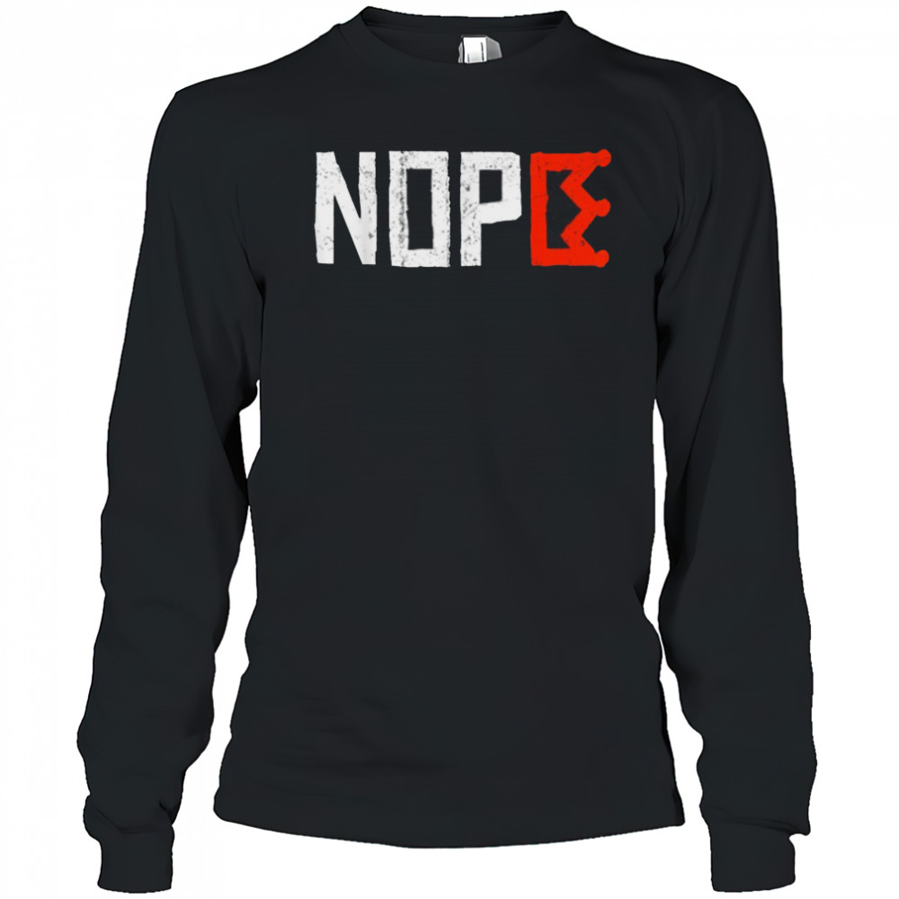 No Kings Nope Protest Sign Horizontal T Shirts Long Sleeved
