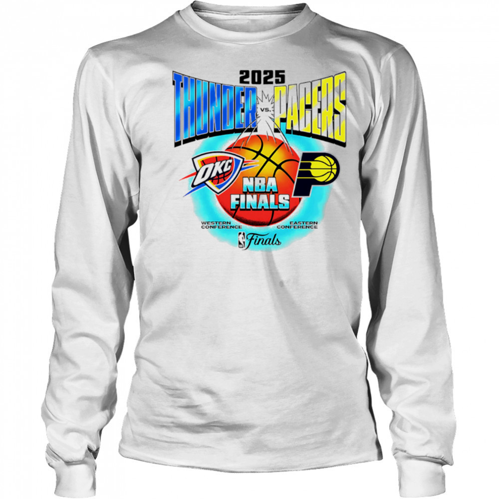 Okc Thunder Vs Indiana Pacers 2025 Nba Finals Vintage shirt Long Sleeved