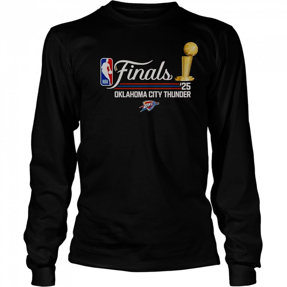 Oklahoma City Thunder NBA Finals Script T-Shirt Long Sleeved