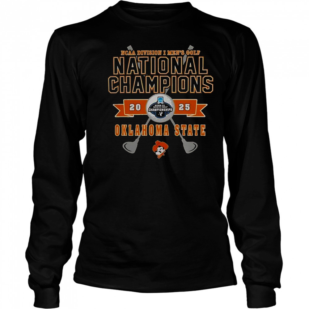 Oklahoma State Cowboys 2025 NCAA Men’s Golf National Champions T-Shirt Long Sleeved