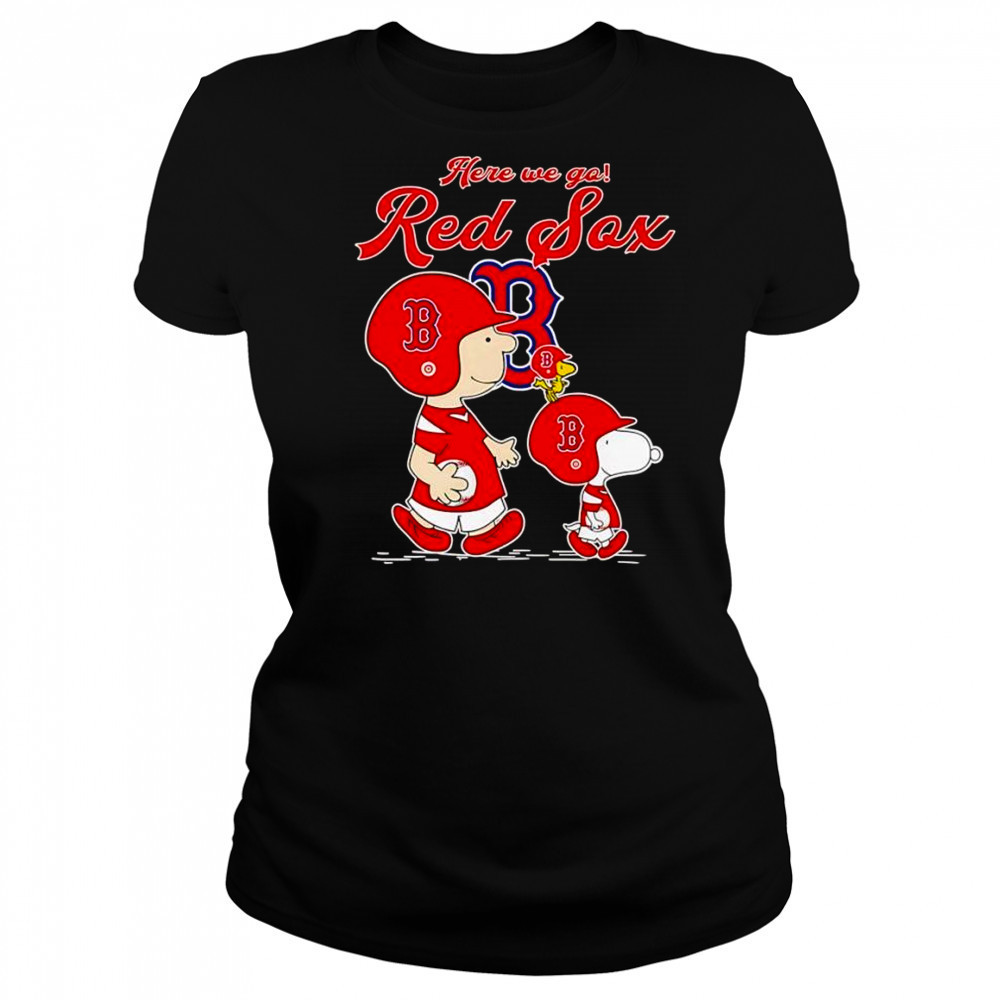 Peanuts here we go Boston Red Sox shirt Women's T-shirt