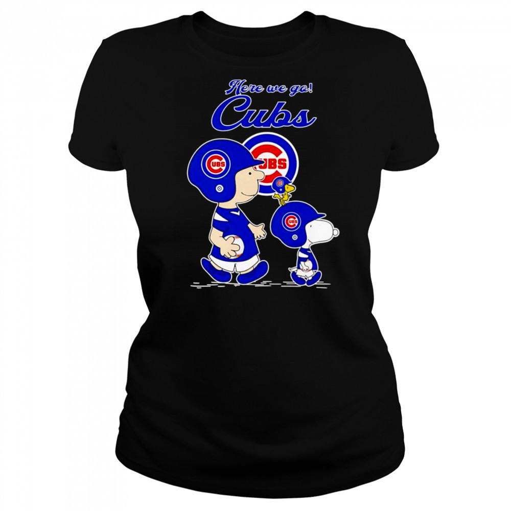 Peanuts here we go Chicago Cubs shirt Women's T-shirt