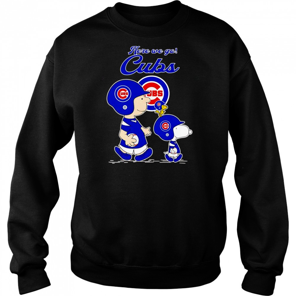 Peanuts here we go Chicago Cubs shirt Hoodie