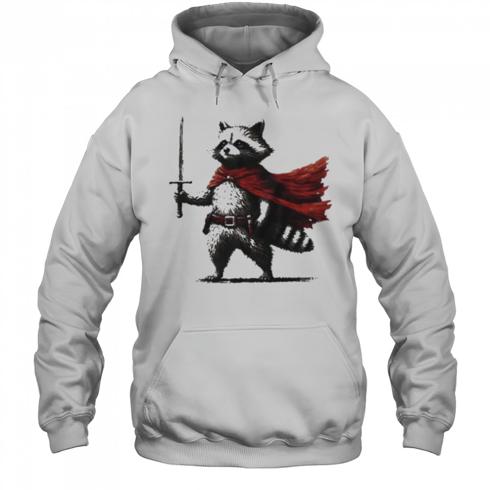 Raccoon knight vintage shirt Hoodie