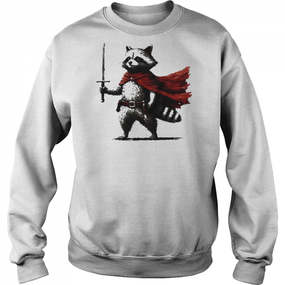 Raccoon knight vintage shirt Hoodie