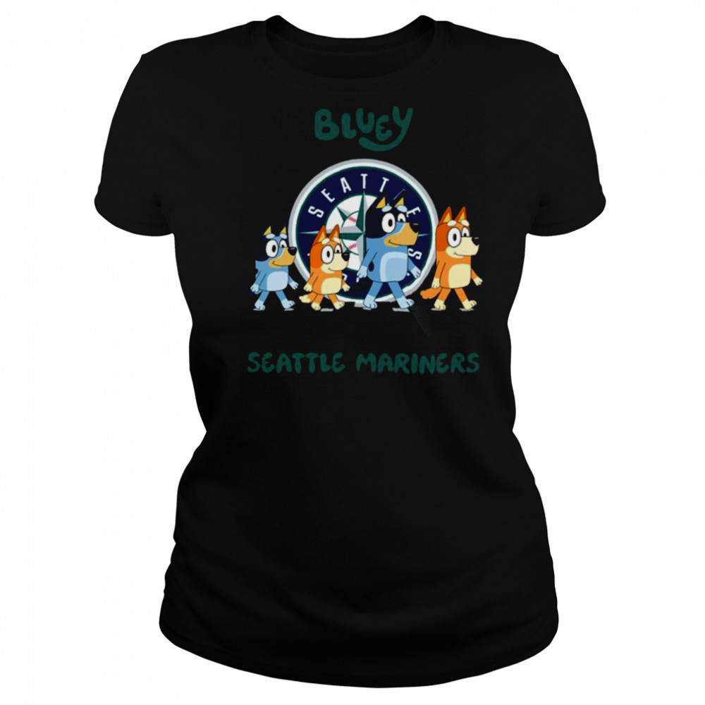 Seattle Mariners Bluey Family abbey road shirt Women's T-shirt