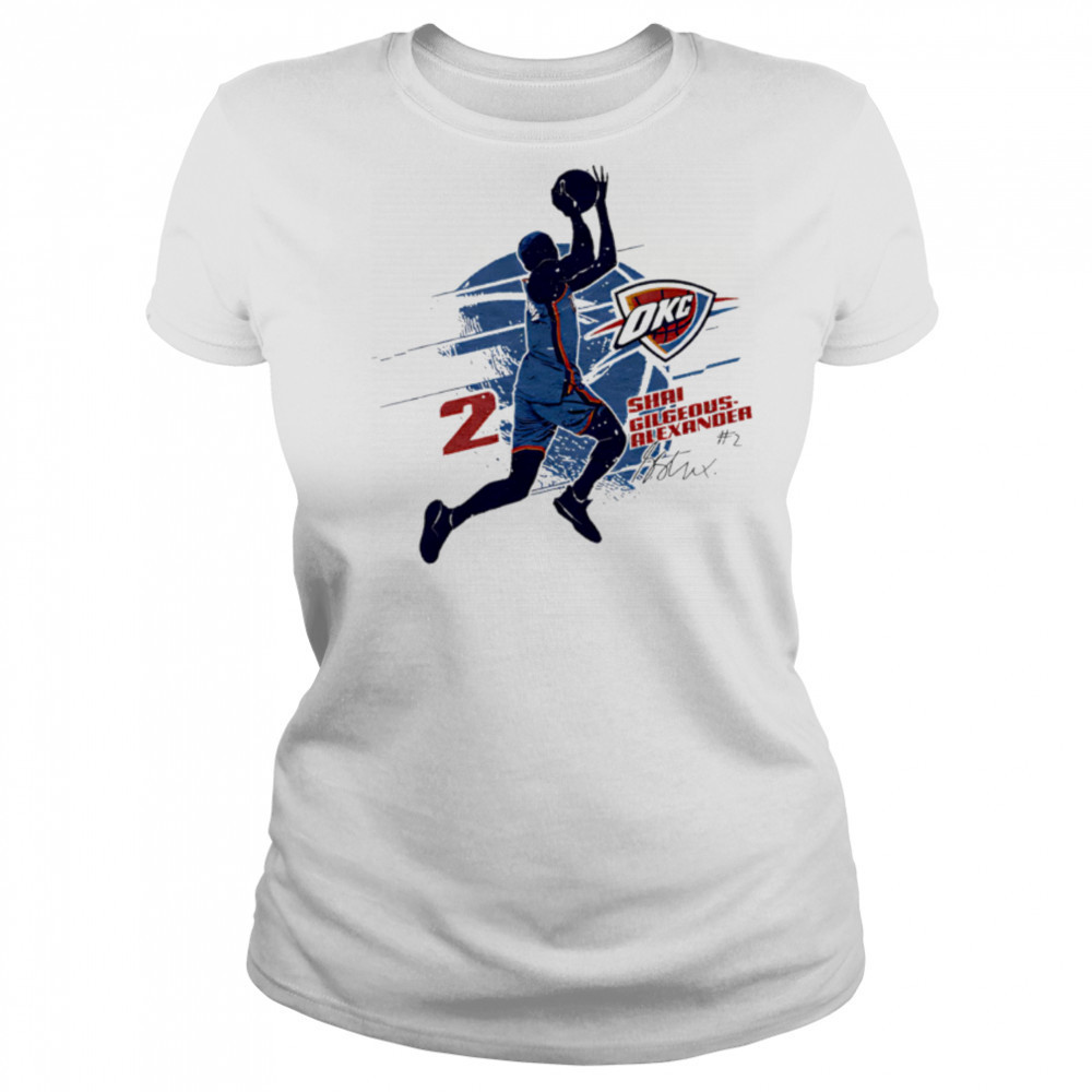 Shai Gilgeous-Alexander Oklahoma City Thunder Silhouette shirt Women's T-shirt