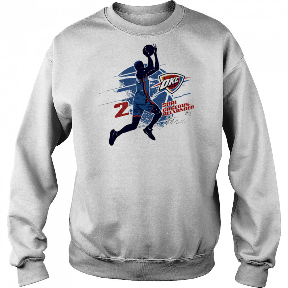 Shai Gilgeous-Alexander Oklahoma City Thunder Silhouette shirt Hoodie