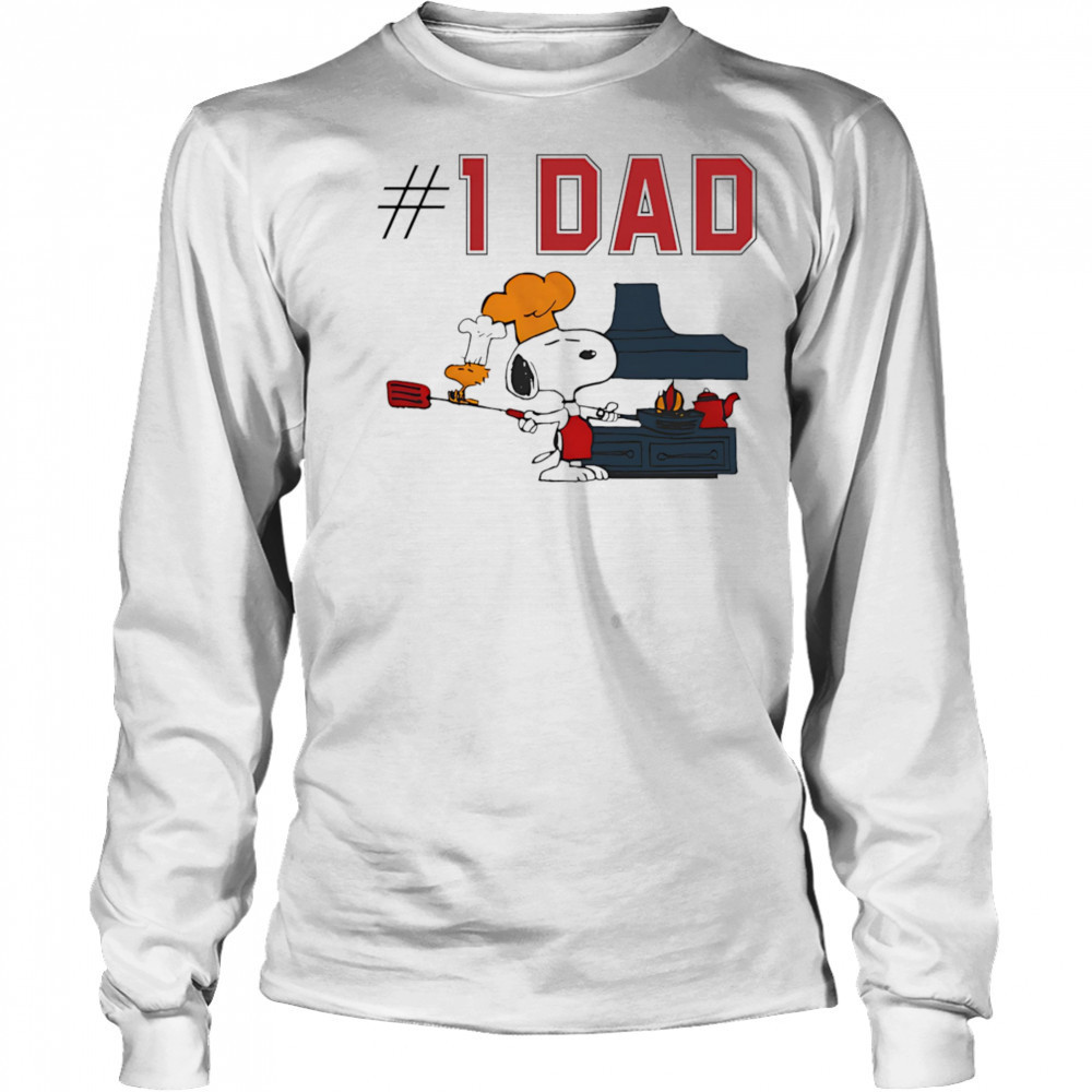 Snoopy #1 dad shirt Long Sleeved