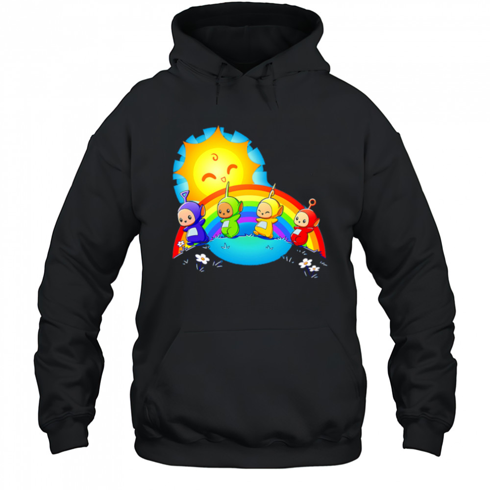 Teletubbies funny rainbow sun shirt Hoodie