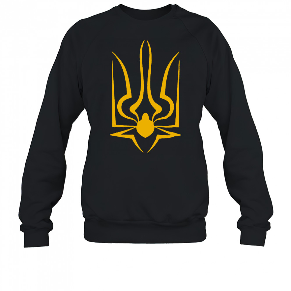 The coat of arms of Ukraine spiderweb T shirt Sweatshirt