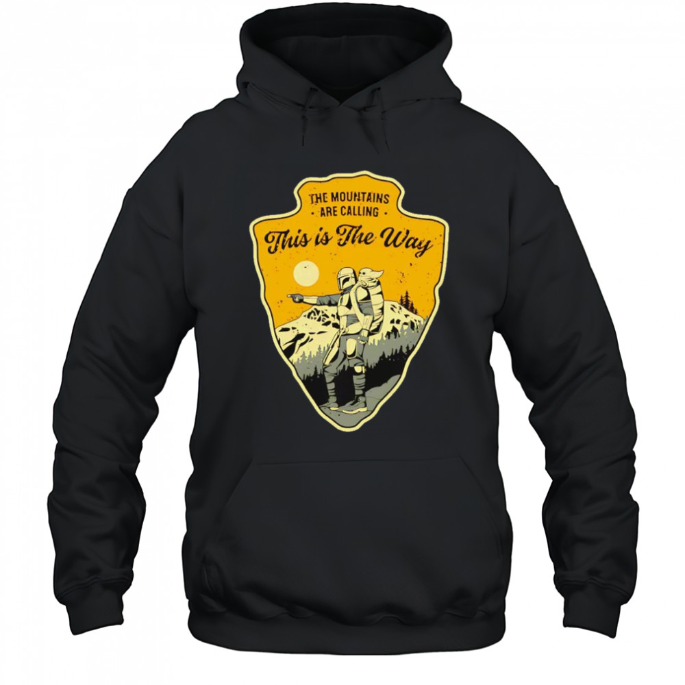 The Way to the Mountains Din Djarin and Grogu shirt Hoodie