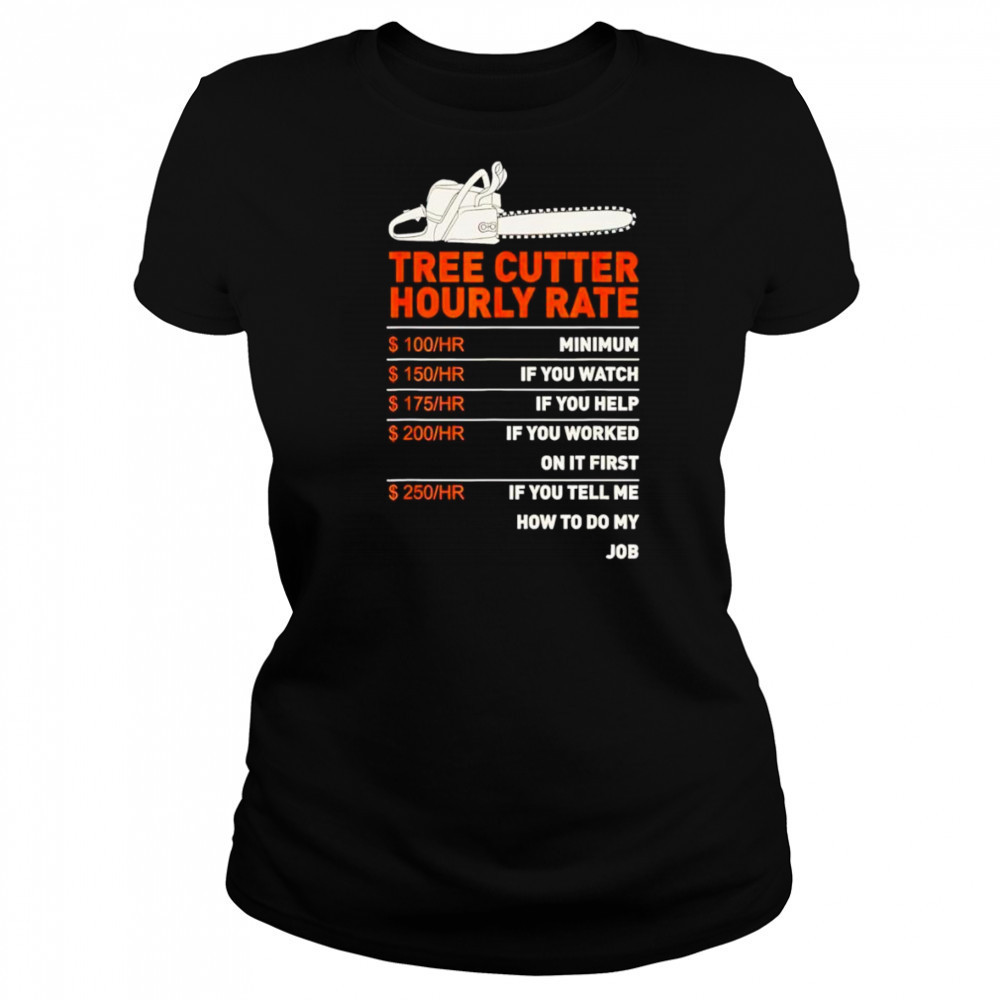 Tree cutter hourly rate shirt Women's T-shirt