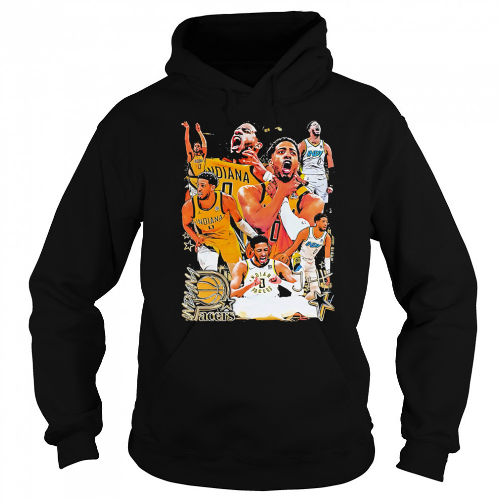 Tyrese Haliburton Indiana Pacers graphic players retro 2025 shirt Sweatshirt