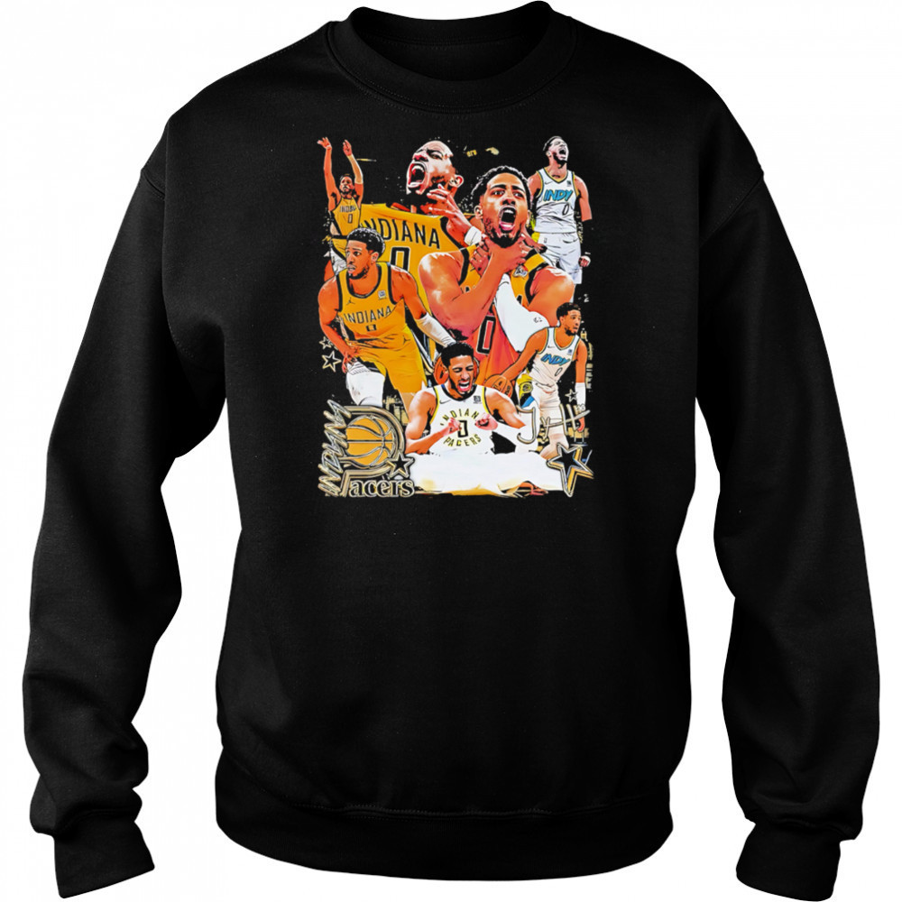 Tyrese Haliburton Indiana Pacers graphic players retro 2025 shirt Hoodie