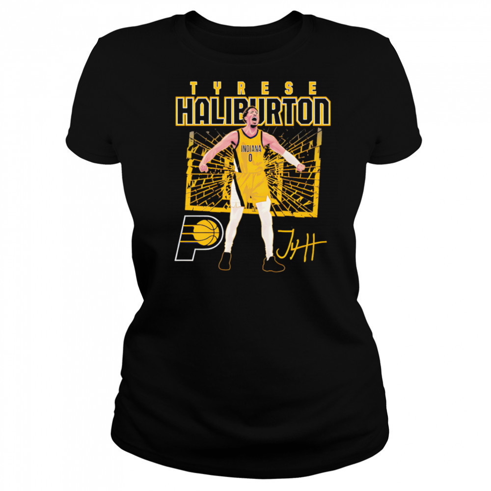 Tyrese Haliburton Indiana Pacers Shattered shirt Women's T-shirt