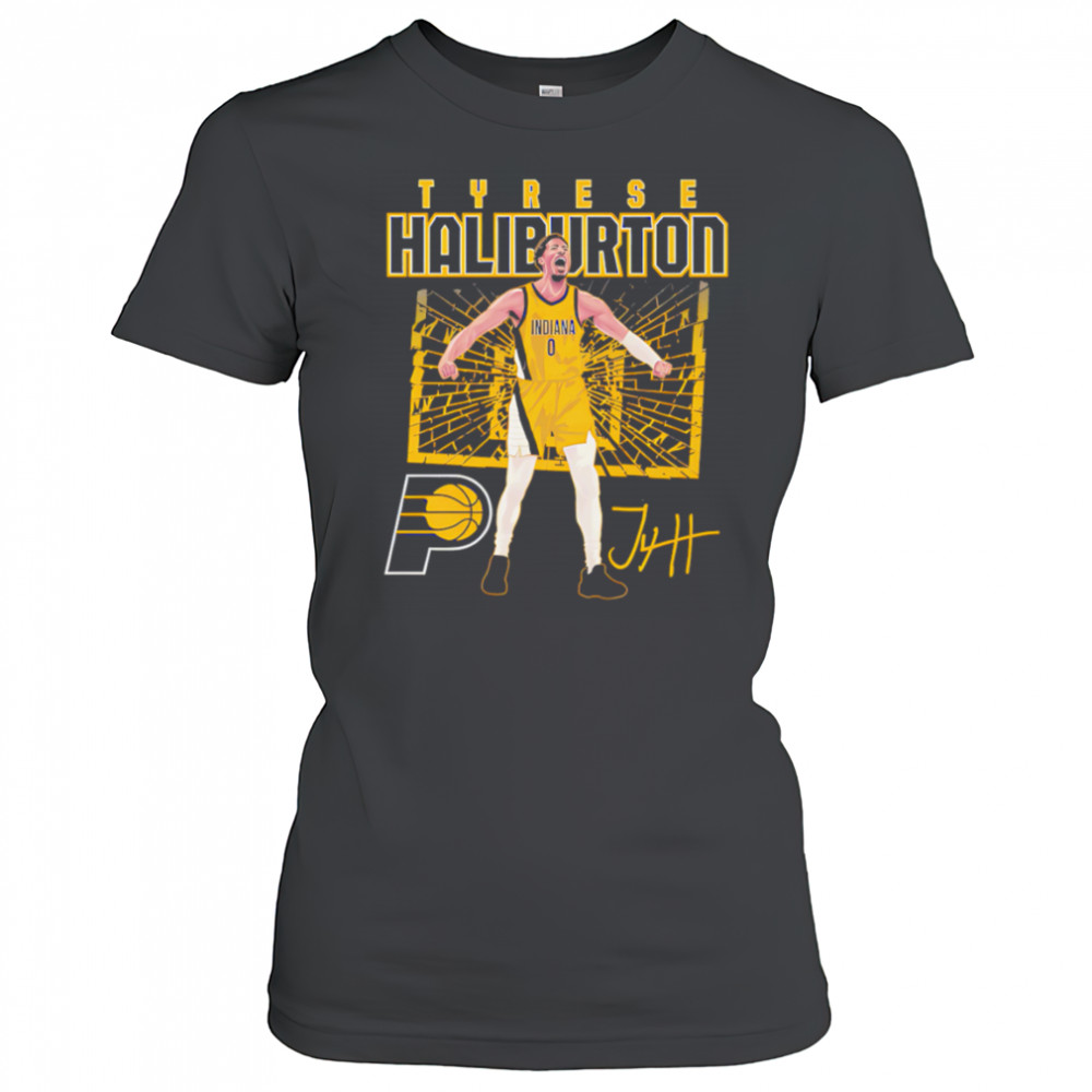 Tyrese Haliburton Indiana Pacers Shattered shirt Women's T-shirt
