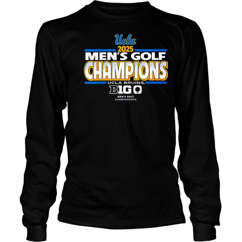 UCLA Bruins Men’s Golf Big Ten Champs 2025 Tournament T-Shirt Long Sleeved