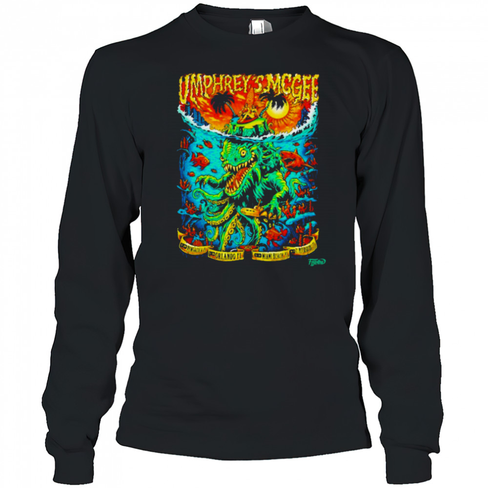 Umphrey’s McGee Summer 2025 Tour Florida Orlando FL Miami Beach FL T shirts Long Sleeved