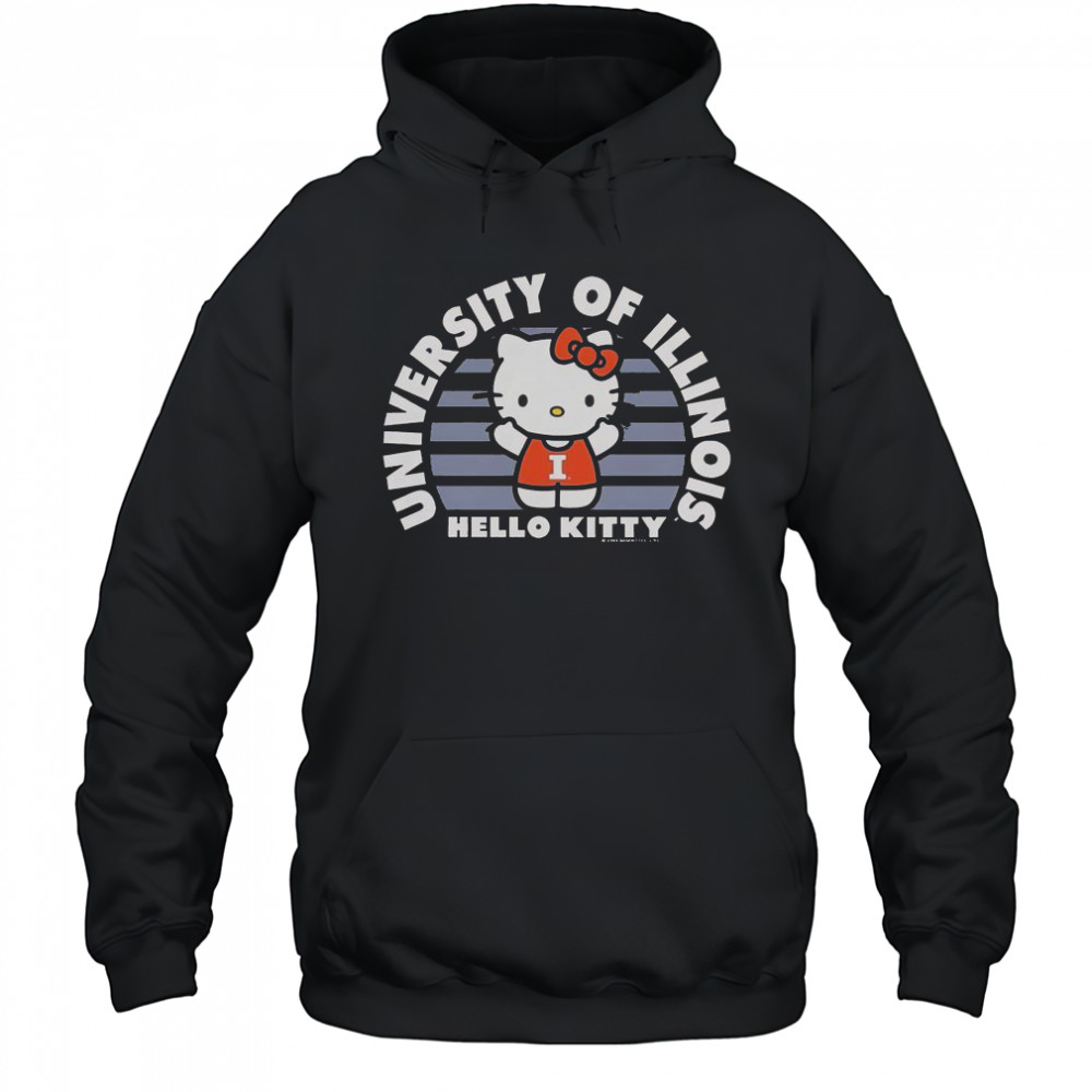 University Of Illini Hello Kitty T-Shirt Hoodie