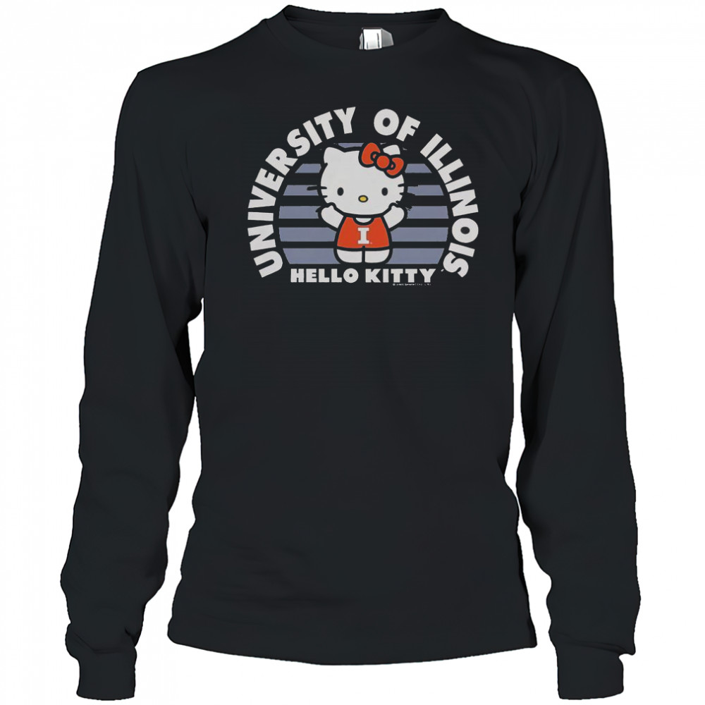 University Of Illini Hello Kitty T-Shirt Long Sleeved