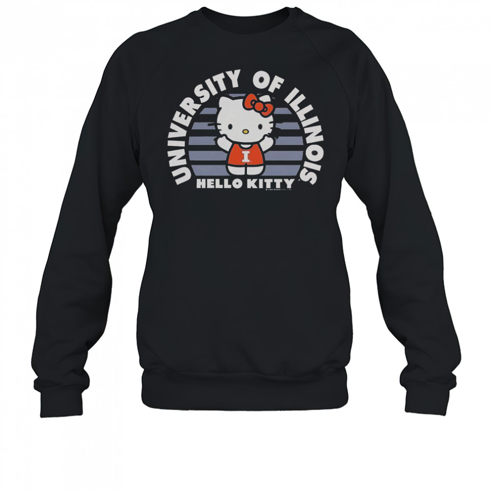 University Of Illini Hello Kitty T-Shirt Sweatshirt