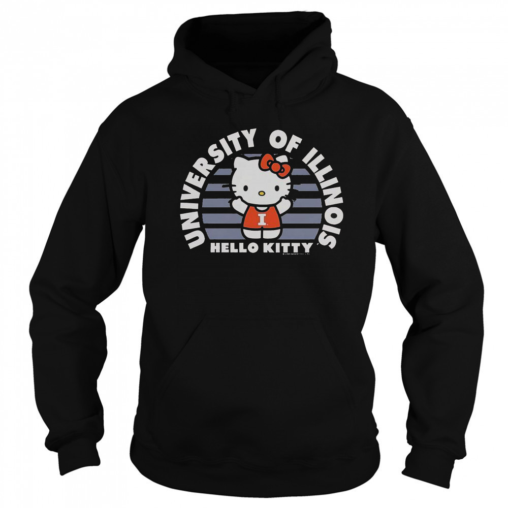 University Of Illini Hello Kitty T-Shirt Sweatshirt
