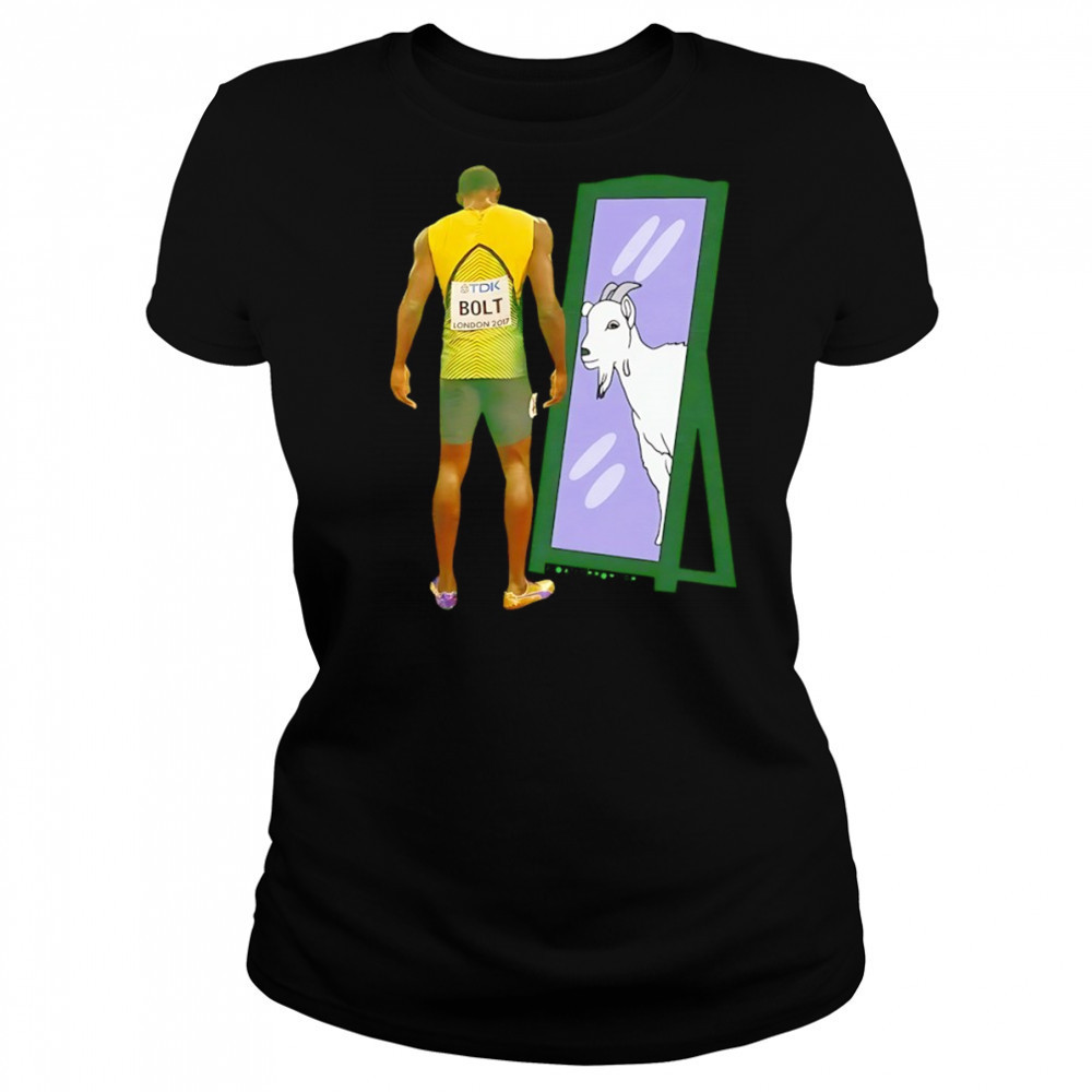 Usain Bolt London 2017 Athlete mirror Goat shirt Women's T-shirt