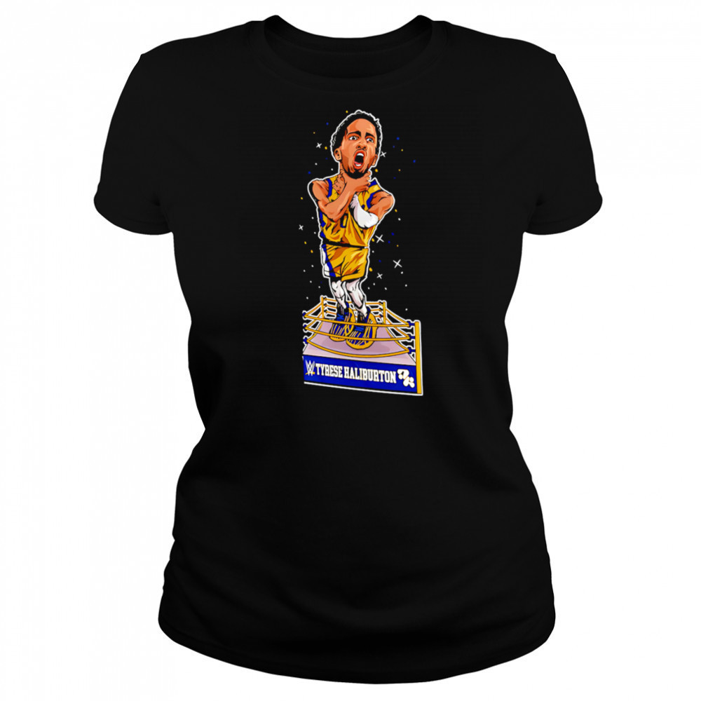 WWE Tyrese Haliburton Knicks Choke cartoon shirt Women's T-shirt