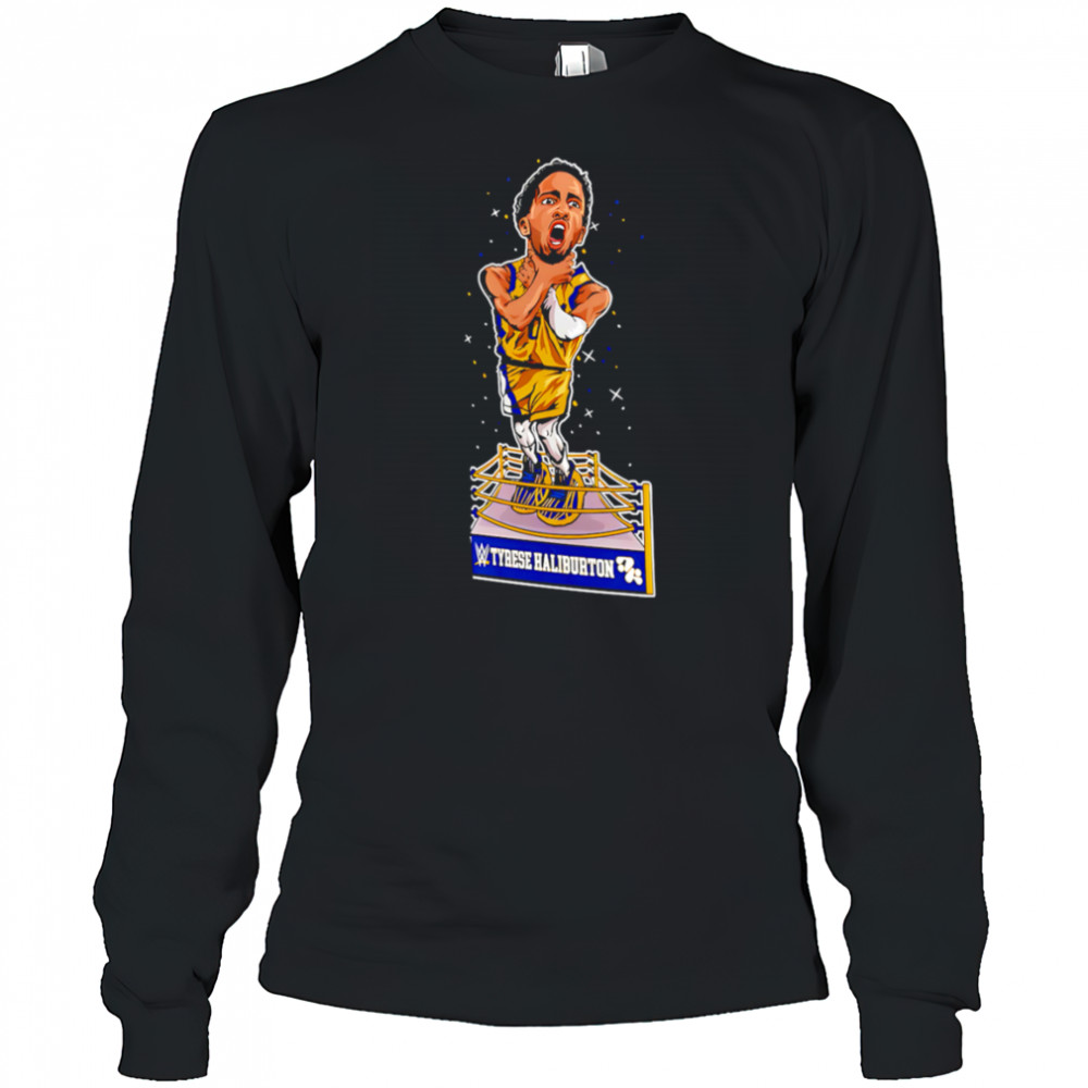WWE Tyrese Haliburton Knicks Choke cartoon shirt Long Sleeved